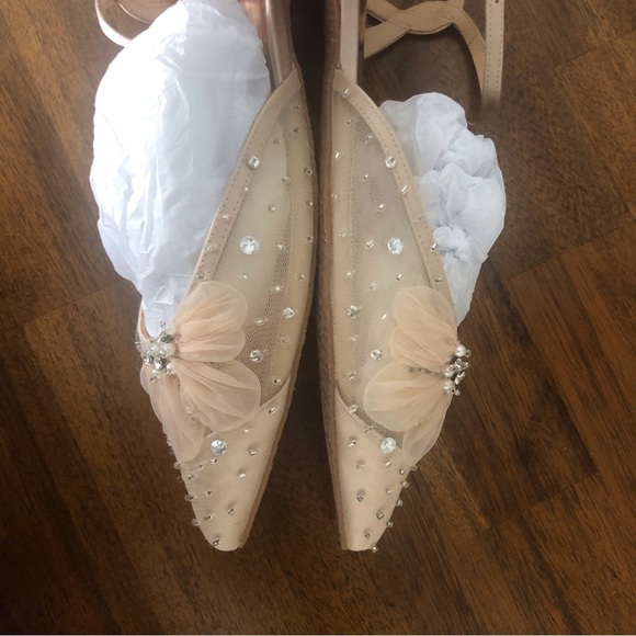 NIB $185 Karine Pointed Toe Flat BADGLEY MISCHKA COLLECTION in Nude - size 8! - Picture 9 of 14